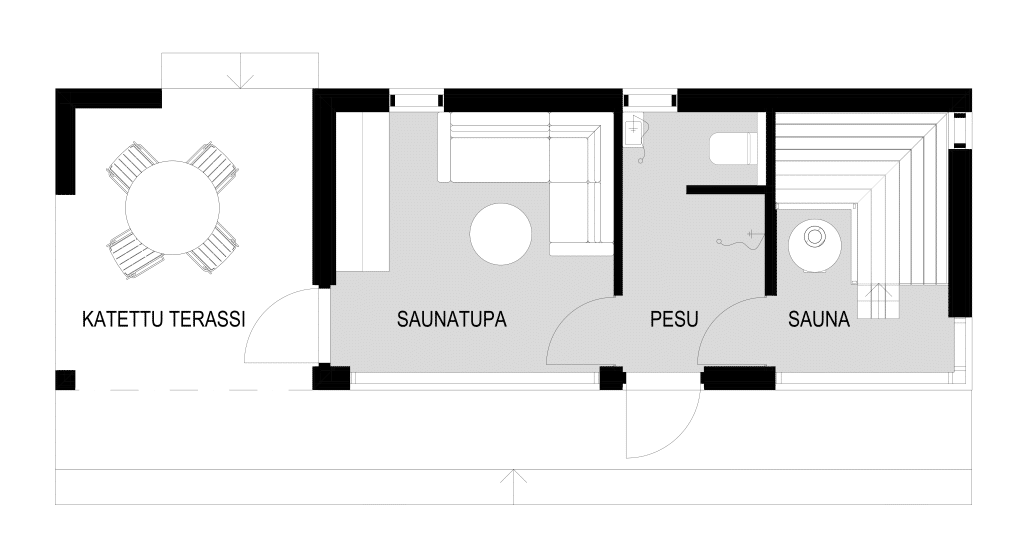 sauna 1 pohja